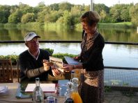 TotallySporty supporter meets Colin Montgomerie, the Ryder Cup Captain at Silvermere Golf Club Surrey- 2nd Sept 2010